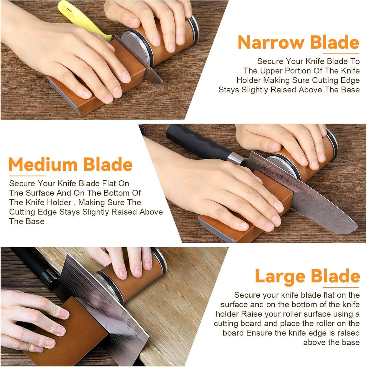 Professional Diamond Knife Sharpener with Rolling Mechanism 10