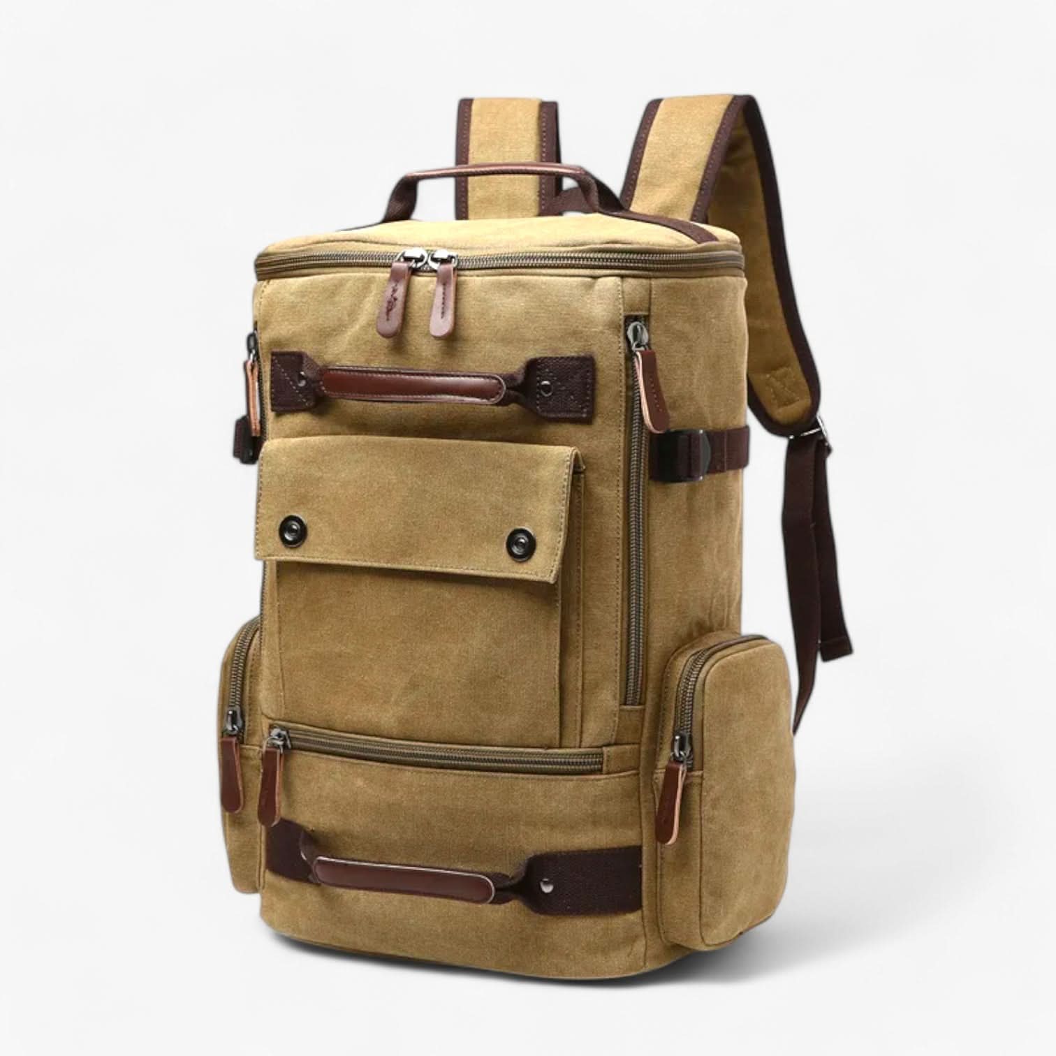 Vintage Canvas Backpack with 15" Laptop Compartment — 55L 14