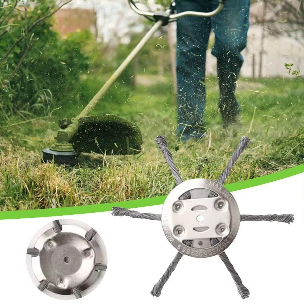 Universal Steel Trimmer Head — Weed & Moss Removal Garden Tool 4