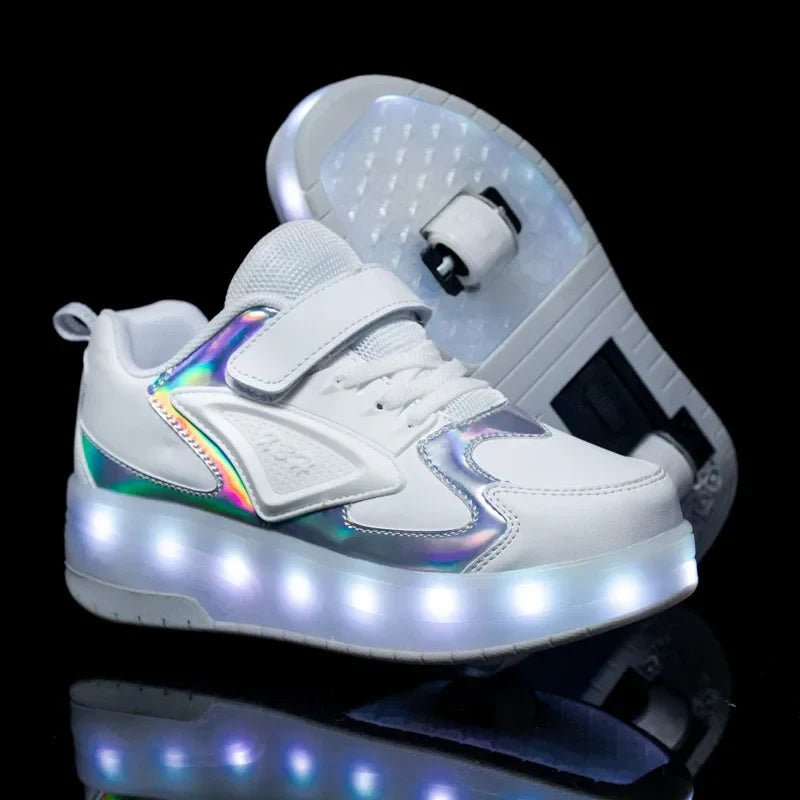 Sneakers con Rotelle LED per Bambini Luminose