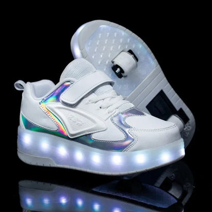 Sneakers con Rotelle LED per Bambini Luminose