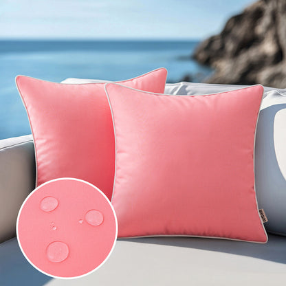 WHITELIVA Decorative Outdoor Cushion Covers Patio Garden 45x45cm 16