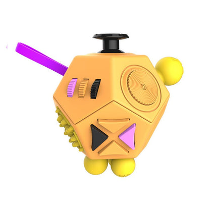 Anti-Stress-Fidget-Cube - Tastwürfel mit 6 und 12 Seiten