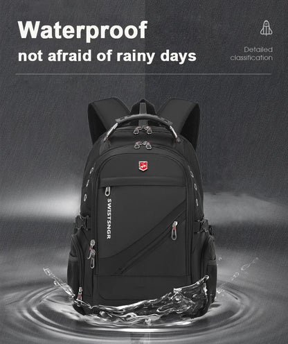 Waterproof 17" Laptop Backpack — Anti-Theft USB 36-55L Travel Bag 6