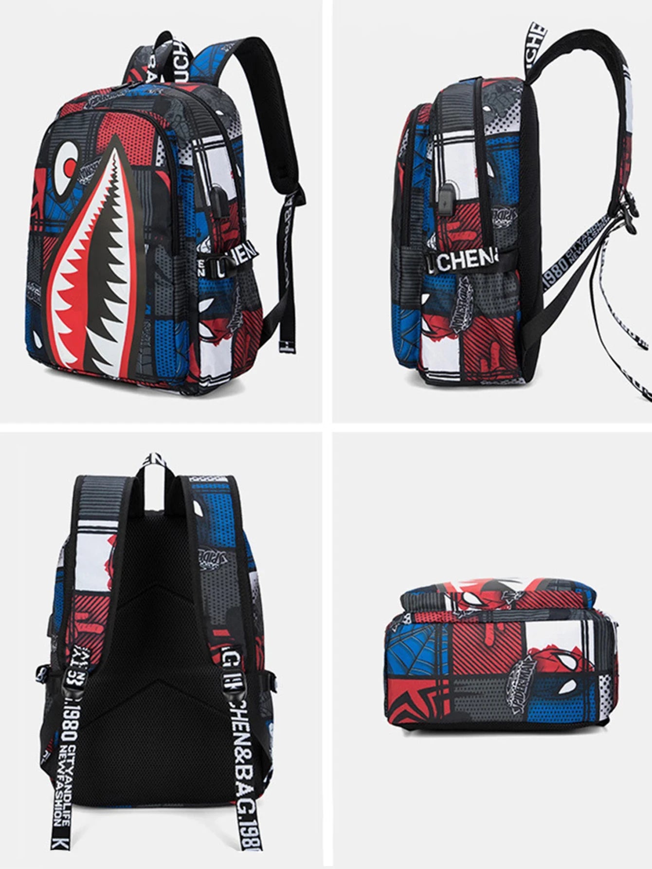 Anti-Theft Waterproof Backpack Unisex — Large Capacity Oxford 6