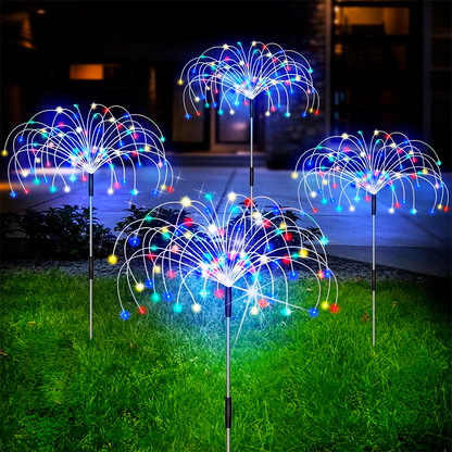 Lampada Solare da Giardino Fuochi d'Artificio LED Impermeabile