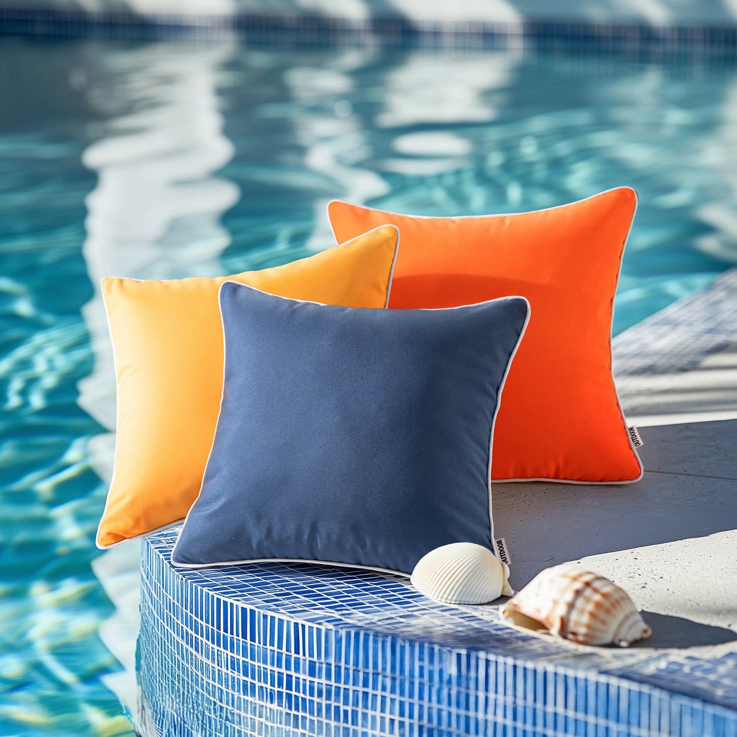 WHITELIVA Decorative Outdoor Cushion Covers Patio Garden 45x45cm 2