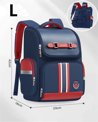 Kids Orthopedic School Backpack — British Style Nylon Unisex 5