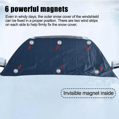Magnetic Windshield Cover Car — Frost, Snow & Sun Protection 12