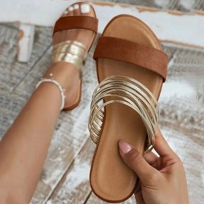Sandali Ortopedici Comfort in Camoscio Slip-On