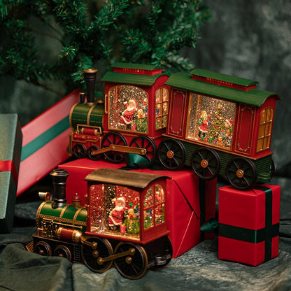 Santa Claus Christmas Train Music Box — Snow & 8 Songs 2