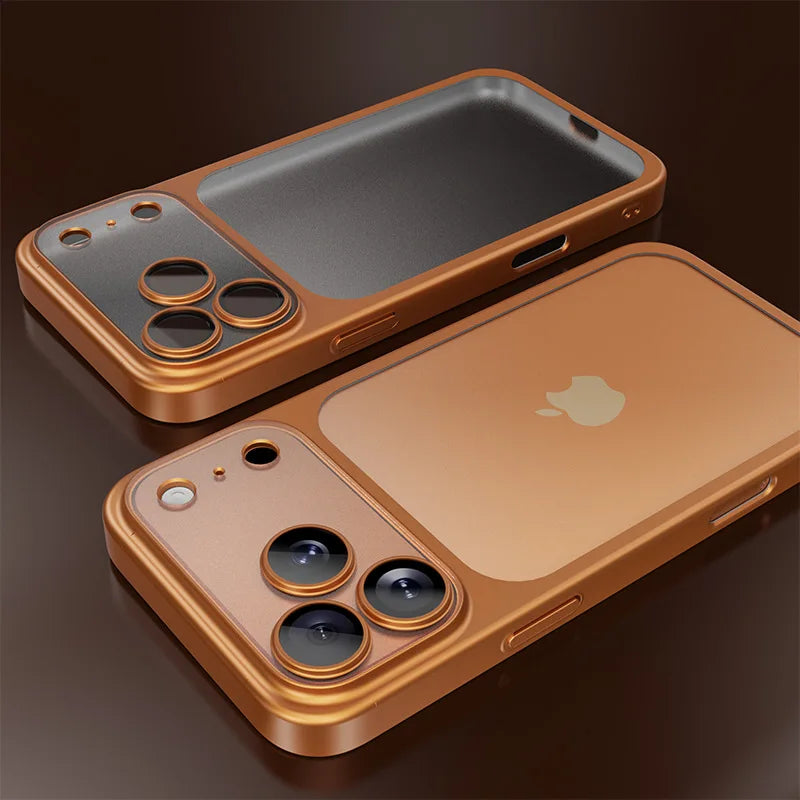 CarbonX Cover iPhone 17 Trasparente Antiurto con Bordo Elettroplaccato