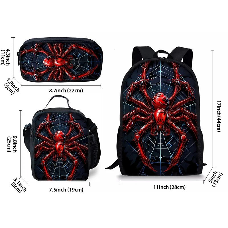 3-Piece Spider-Man School Backpack Set for Kids — Waterproof 2