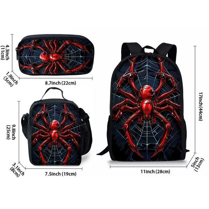 3-Piece Spider-Man School Backpack Set for Kids — Waterproof 2