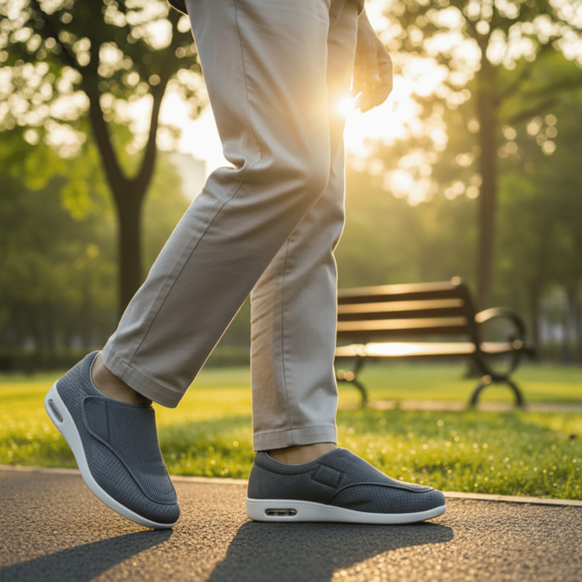 Scarpe Diabetiche Extra Larghe con Memory Foam