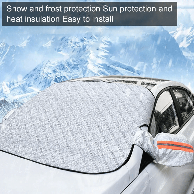 Magnetic Windshield Cover Car — Frost, Snow & Sun Protection 4