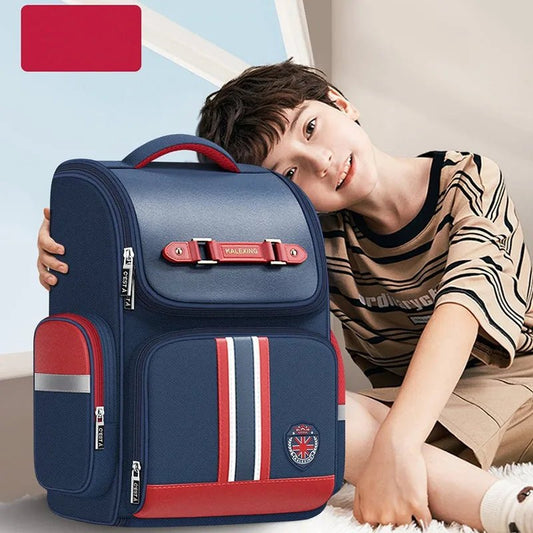 Kids Orthopedic School Backpack — British Style Nylon Unisex 1