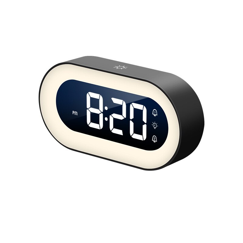 LED Digital Alarm Clock with Night Light — Soothing Sounds 1