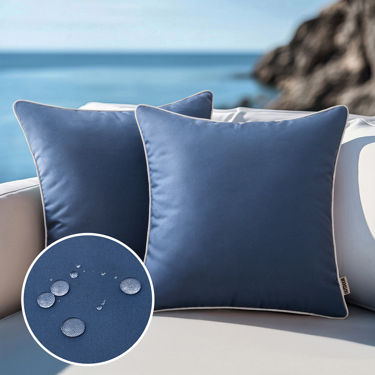 WHITELIVA Decorative Outdoor Cushion Covers Patio Garden 45x45cm 11