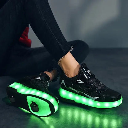 Sneakers con Rotelle LED per Bambini Luminose