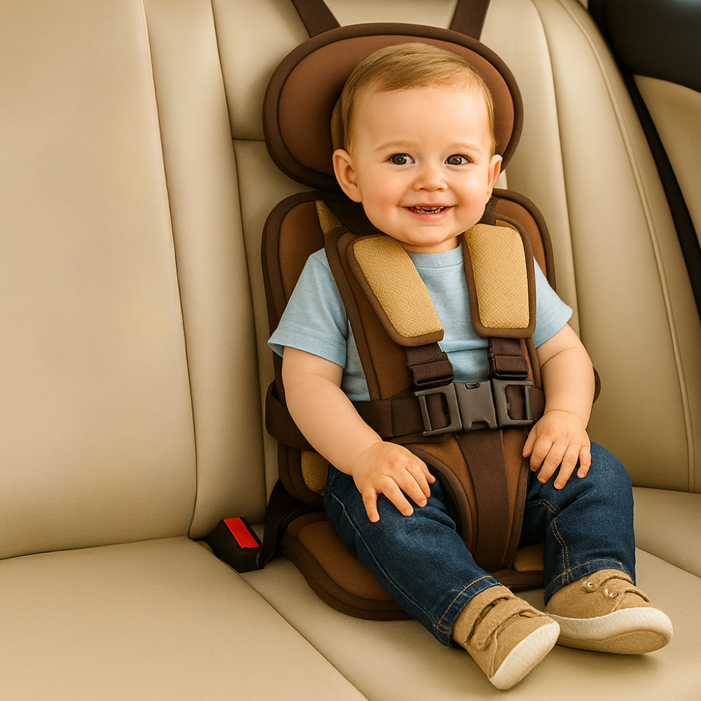 Seggiolino Auto Booster Portatile con Cintura 5 Punti