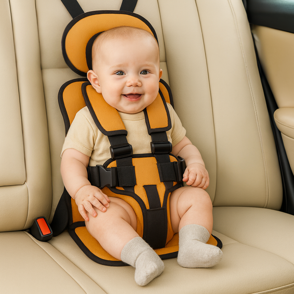 Seggiolino Auto Booster Portatile con Cintura 5 Punti