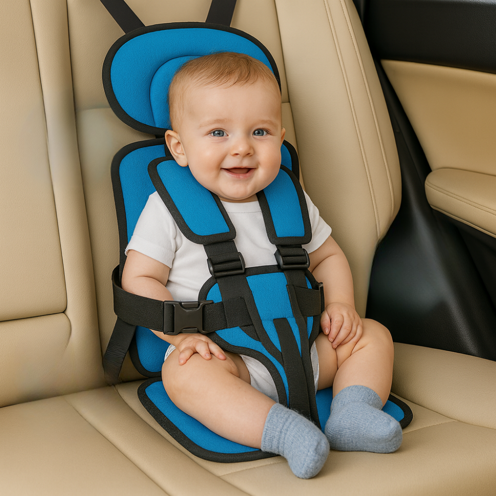 Seggiolino Auto Booster Portatile con Cintura 5 Punti