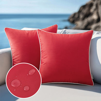 WHITELIVA Decorative Outdoor Cushion Covers Patio Garden 45x45cm 12