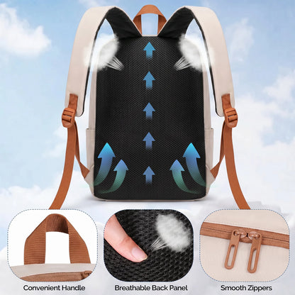 Lightweight Waterproof Travel Backpack with Toiletry Bag 15.6" 4