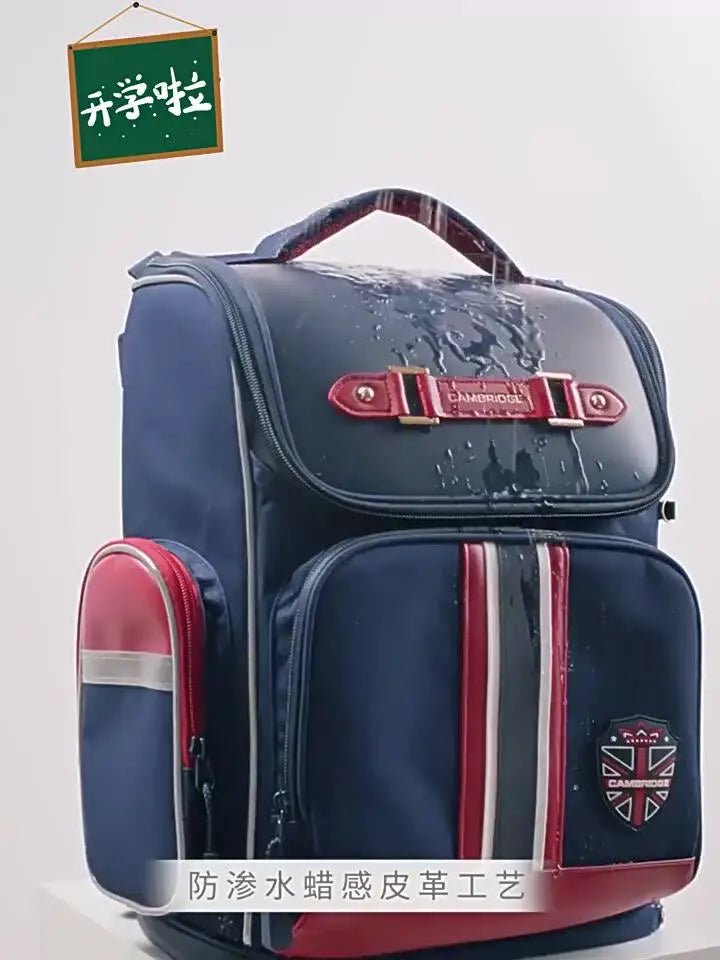 Kids Orthopedic School Backpack — British Style Nylon Unisex 2