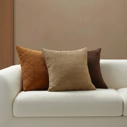 PLUSHCORD Soft Corduroy Cotton Cushion Cover — 6 Sizes 1