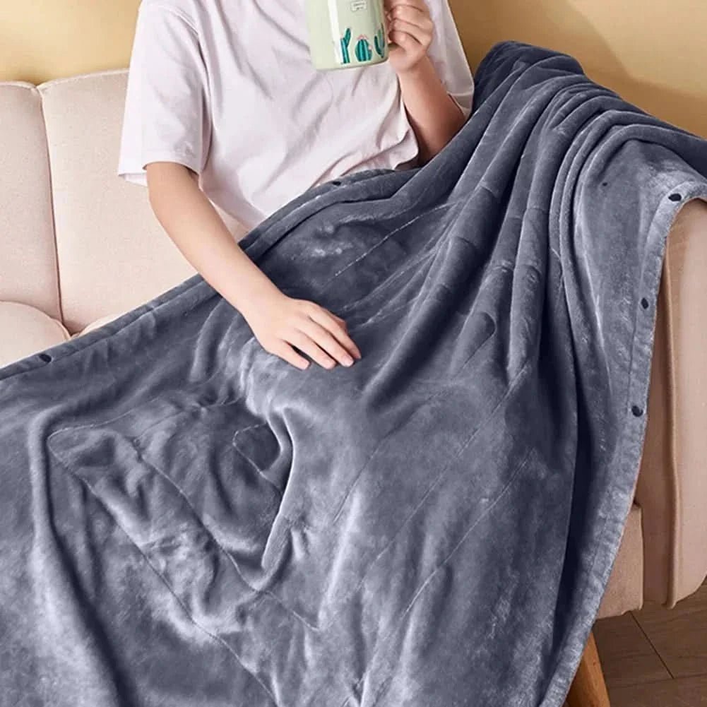 Portable USB Heated Blanket — 3 Heat Settings Soft Fleece 4