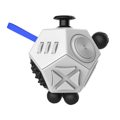 Anti-Stress-Fidget-Cube - Tastwürfel mit 6 und 12 Seiten