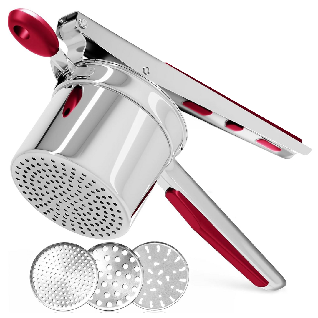 Schiacciapatate In Acciaio Inossidabile - Utensile Resistente Per Purè Cremosi