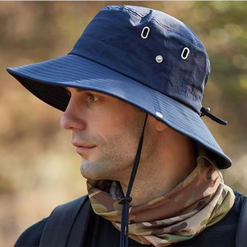 Cappello da Sole a Tesa Larga Traspirante con Protezione UV