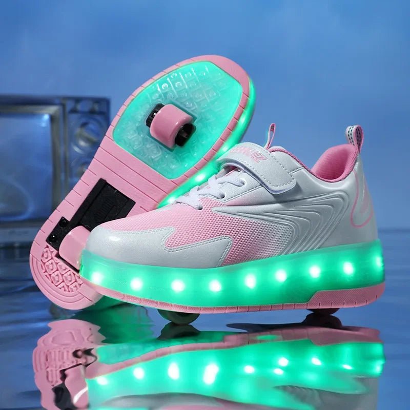 Sneakers con Rotelle LED per Bambini Luminose
