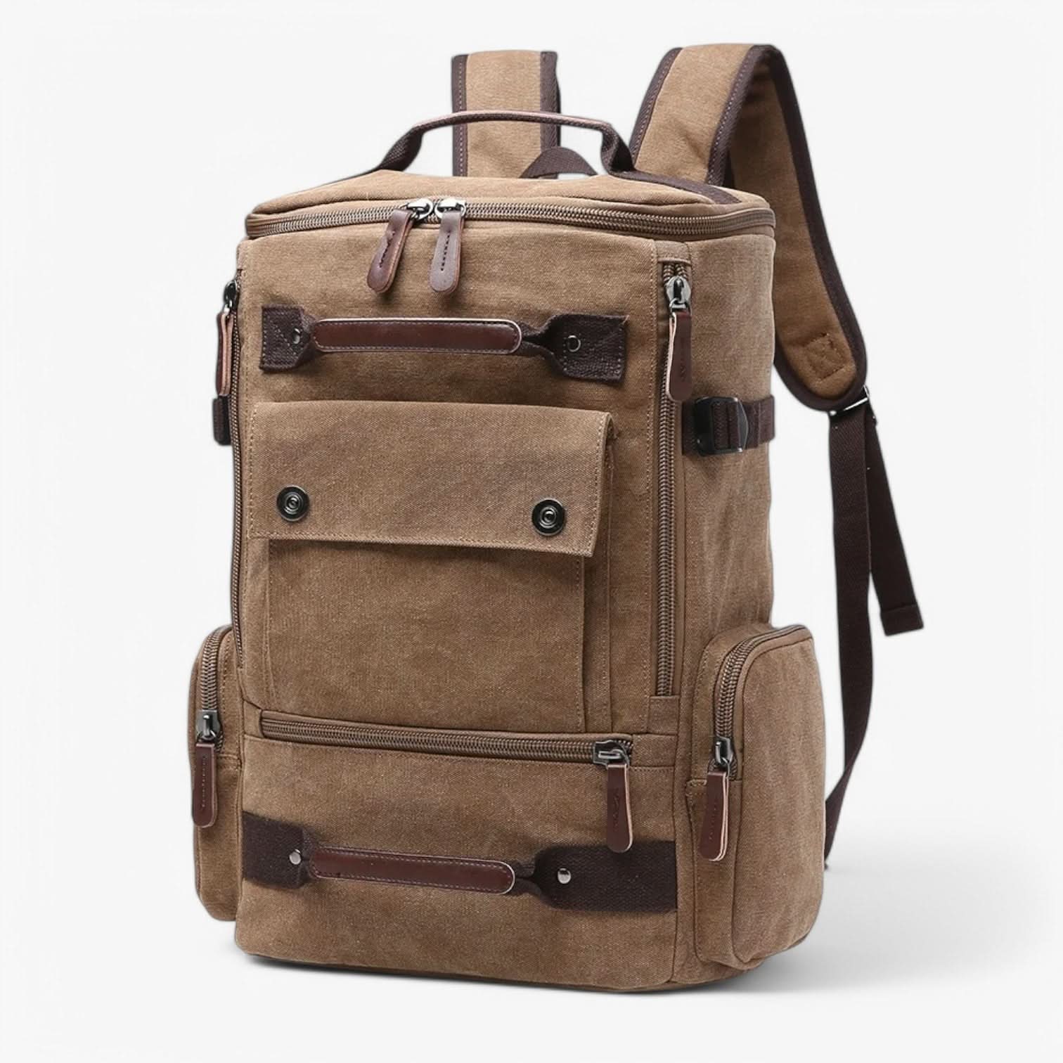 Vintage Canvas Backpack with 15" Laptop Compartment — 55L 4