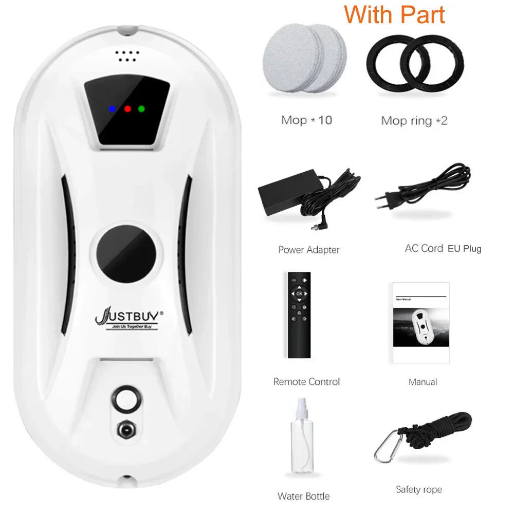 Homirie VetroMaster - Robot Lavavetri 5600Pa con Telecomando
