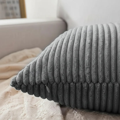 PLUSHCORD Soft Corduroy Cotton Cushion Cover — 6 Sizes 4