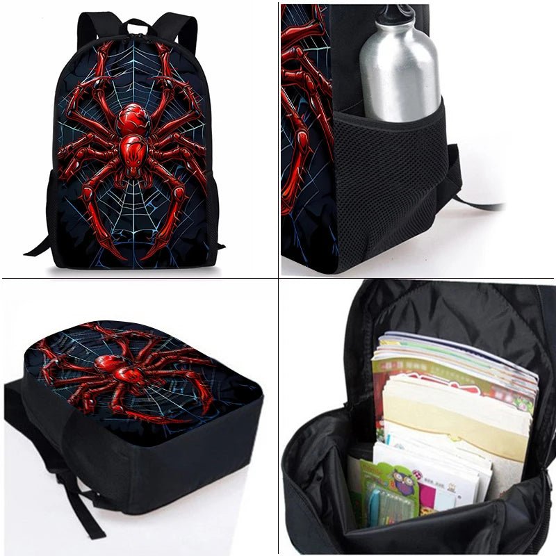 3-Piece Spider-Man School Backpack Set for Kids — Waterproof 5