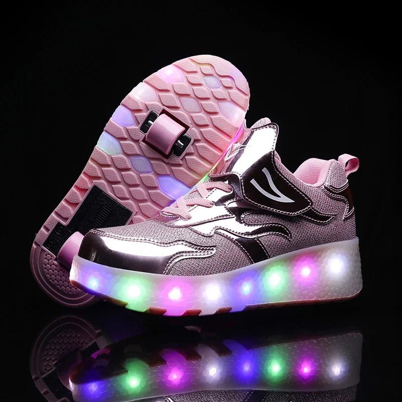 Sneakers con Rotelle LED per Bambini Luminose