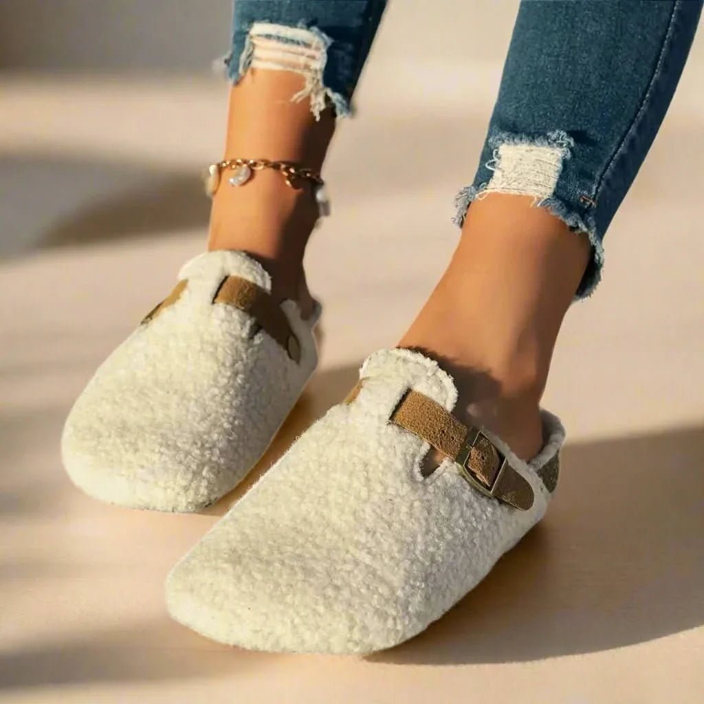 Contrortluxe Sheepskin Wool Slippers – Winter Comfort 6