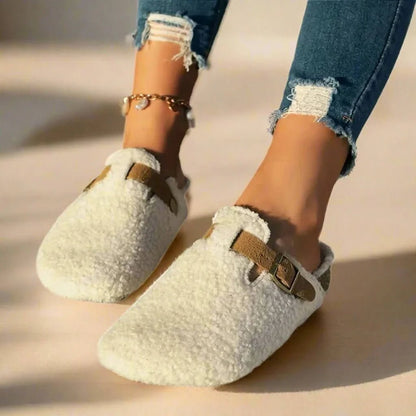 Contrortluxe Sheepskin Wool Slippers – Winter Comfort 6