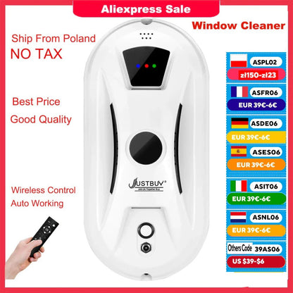 Homirie VetroMaster - Robot Lavavetri 5600Pa con Telecomando