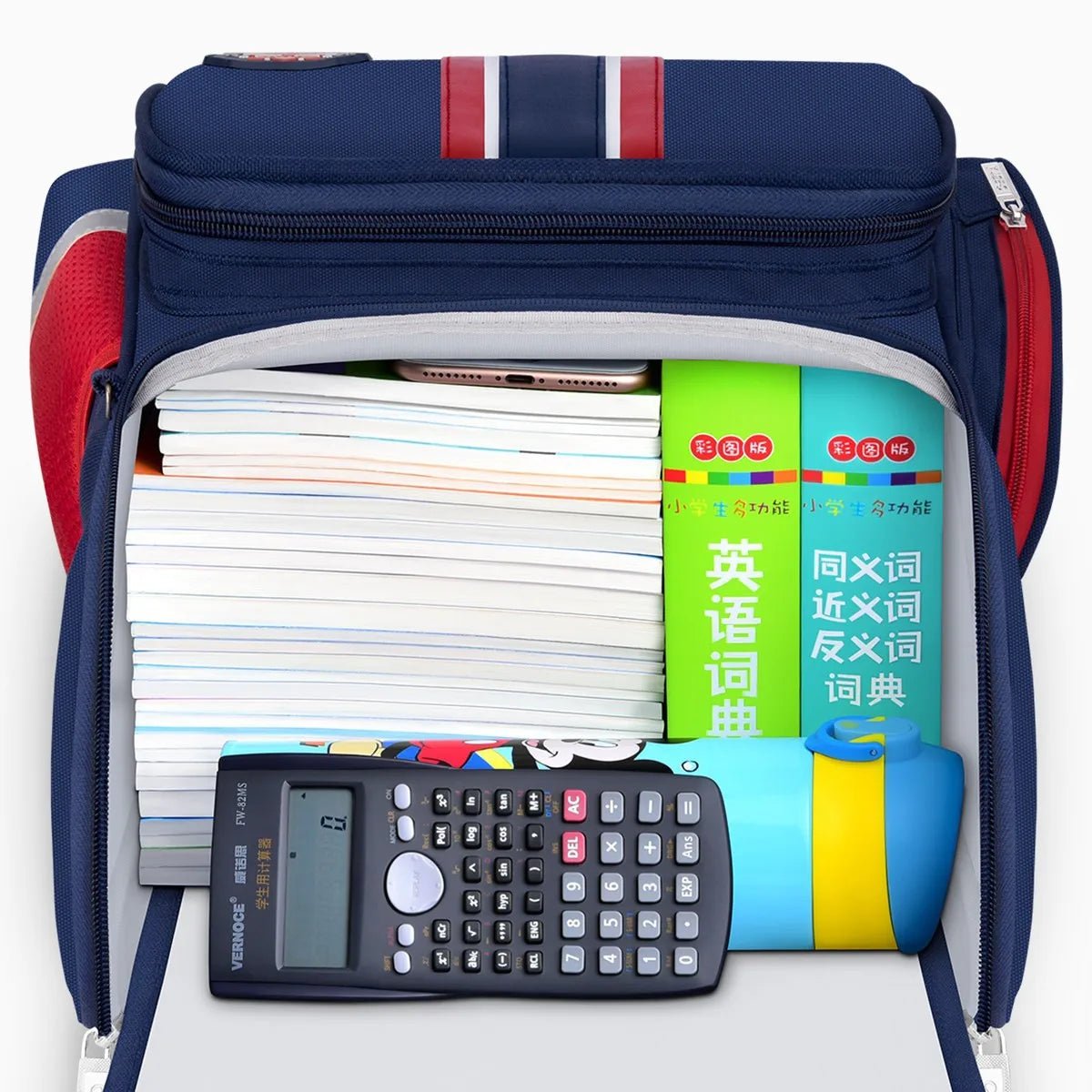 Kids Orthopedic School Backpack — British Style Nylon Unisex 4