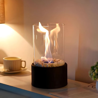 Bioethanol Table Fireplace — Real Flame No Smoke Elegant Design 4