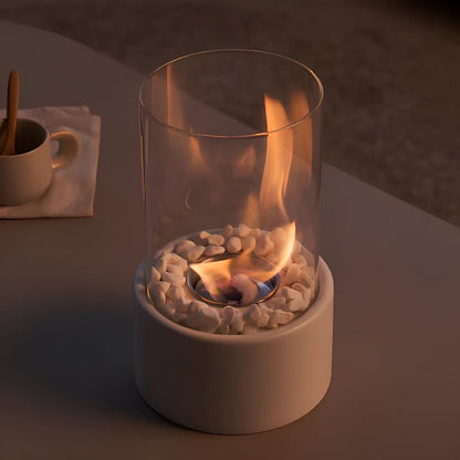 Bioethanol Table Fireplace — Real Flame No Smoke Elegant Design 5