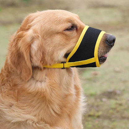 Museruola Morbida in Rete Traspirante per Cani Regolabile