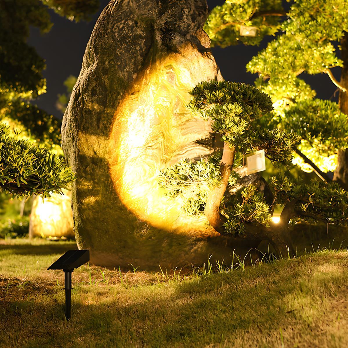 Solar LED Garden Spotlight Adjustable Zoom IP65 — 12h Outdoor 7