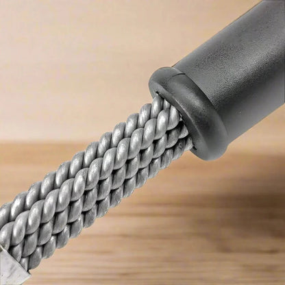 BBQ-borstel van roestvrij staal zonder haren met brede schraper